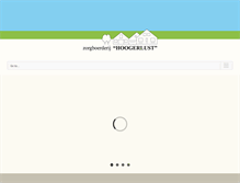 Tablet Screenshot of hoogerlust.nl